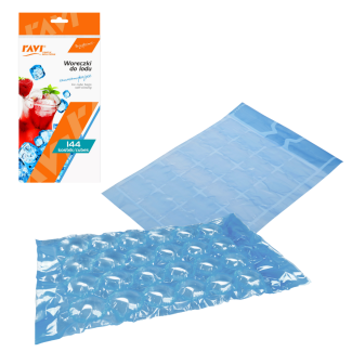 Self-sealing ice bags 144 cubes 00211