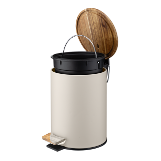 Kosz łazienkowy na śmieci okrągły AKAMO 3l 24482 (int) krem