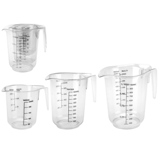 Measuring jug, set of 3 (0.25L, 0.5L, 1L), item no. 50241