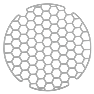 Soft round sink grate 7361 gray