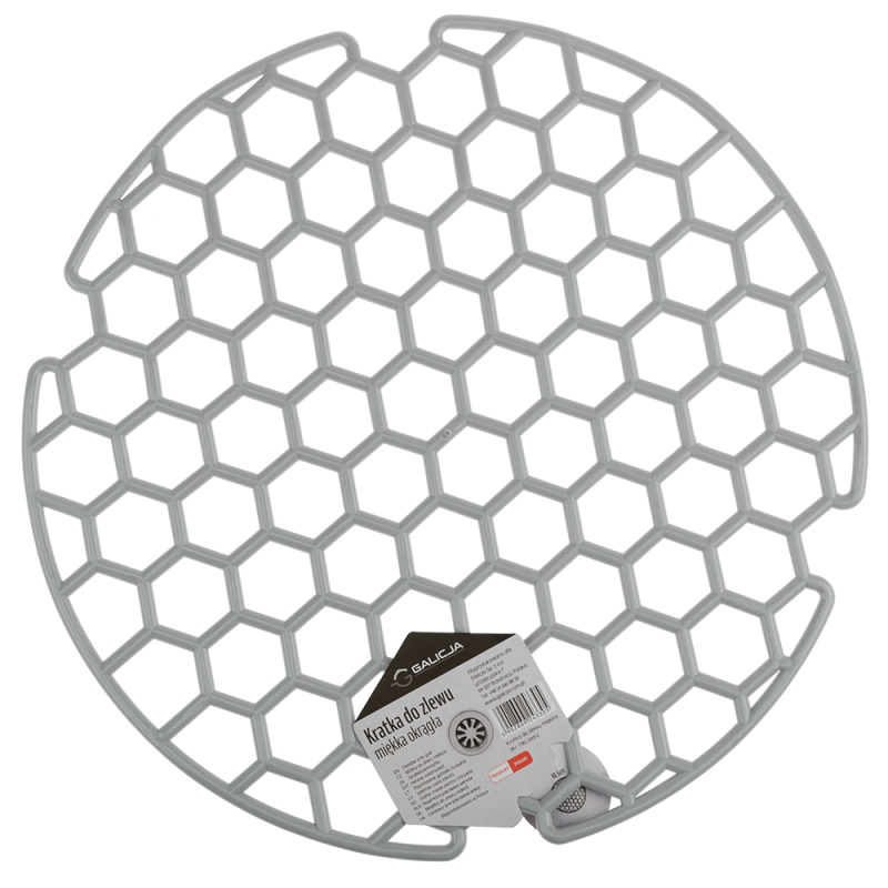 Soft round sink grate 7361 gray
