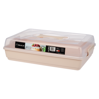 BISCOTTI cake container 44x30x13cm 7852 pink 