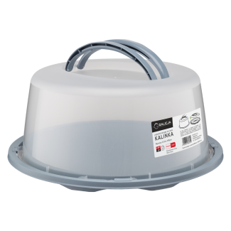 KALINKA round cake container 35x35x16cm 28570 gray