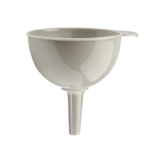 Plastic funnel 12.5cm 7472 gray