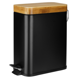  BLACK/WHITE  DUSTBIN 5L 24374 BLACK