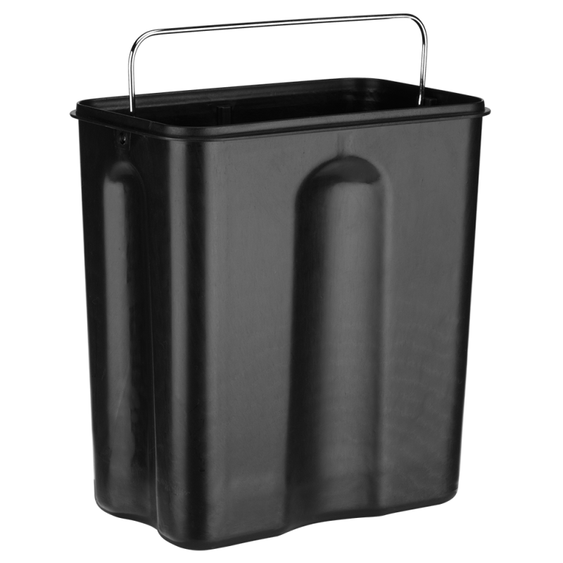 BLACK/WHITE  DUSTBIN 5L 24374 BLACK