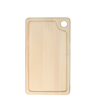 Rectangular wooden cutting board with groove 41.5x25cm 0041