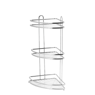 3-level corner bathroom shelf BLANCA 0699
