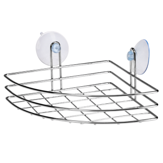 Corner shelf with suction cups 20117