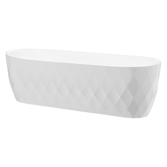 Oval cover KARO 47cm 29382 white