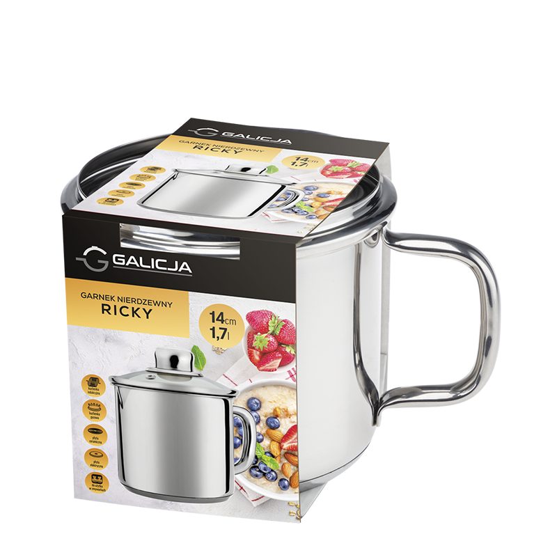 RICKY pot with lid 14cm/1.7l 06549