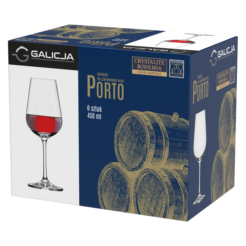 Set of PORTO wine glasses 450ml 6 pieces 20988