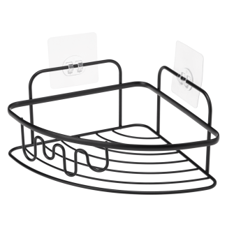 AXEL 28265 corner bathroom shelf black