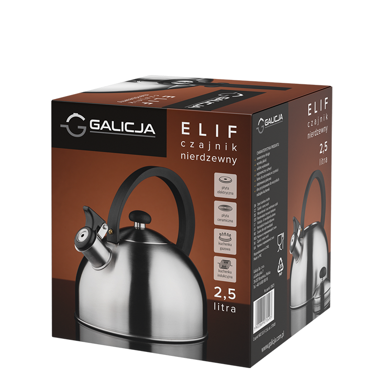 ELIF stainless steel kettle 2.5l 27049