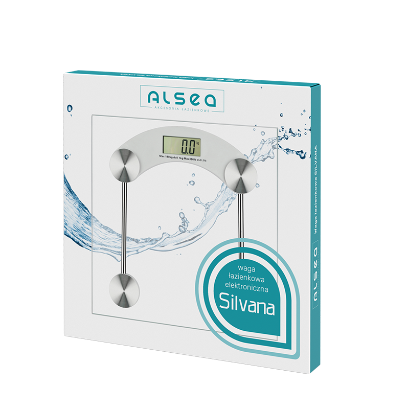 SILVANA bathroom scale 30x30cm 06846