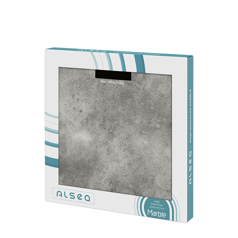 MARBLE bathroom scale 28x28cm 06877