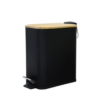 Rectangular bathroom waste bin VERTO 5l 25755 black