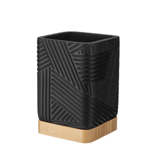 CAMINO square bathroom mug 08840 black