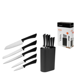 KOBE 6-piece knife block set 20422