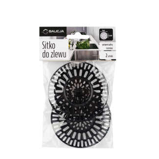 Set of plastic sink strainers, 2 pieces, 0605