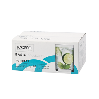 Set of BASIC SMOOTH glasses 150ml 6 pieces