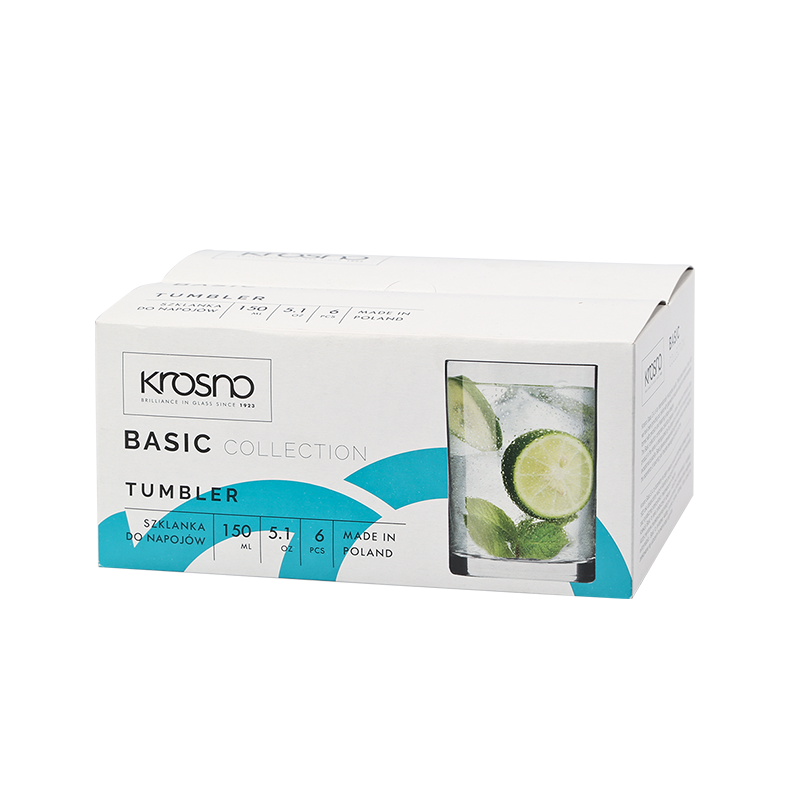 Set of BASIC SMOOTH glasses 150ml 6 pieces