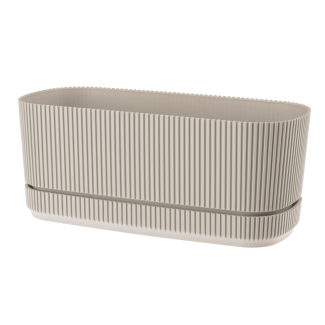 PERA oval flowerpot 29x13cm 09342 beige