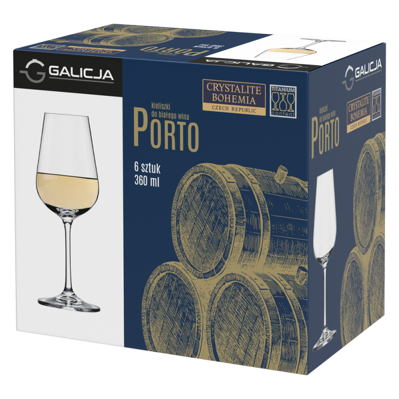 PORT WINE GLASS 360ml 6pcs 20987