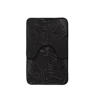 FLORYDA bathroom mat set 50x80/50x50cm 2 pieces 29360 black