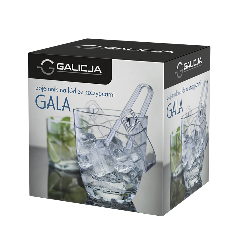 Ice bucket with tongs GALA 04484