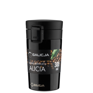 ALICIA thermal mug 300ml 24694 black