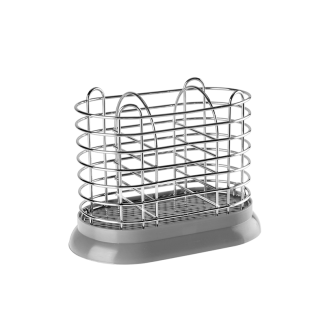 Cutlery drainer with stand 0005 gray