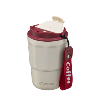 Thermal mug COFFEE 350ml 23058 cream