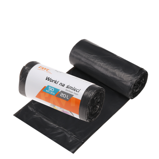 Garbage bags 20l 45x50cm 50pcs HDPE 00701