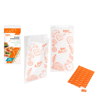 Lunch bags 12.5x25cm, 40 pcs. 00317