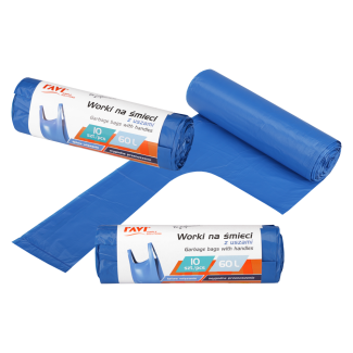 Garbage bags with handles 60/10 pcs. 10712