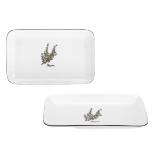 PROVENCE platter 20cm made of New Bone porcelain 81480 pattern Thyme