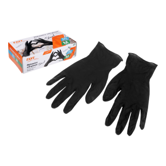 BLACK nitrile gloves 100 pcs. M 10920