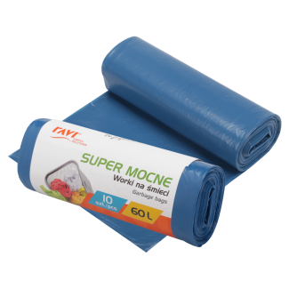 Garbage bags 60l 60x80cm/10pcs LDPE 00706