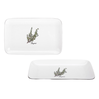 PROVENCE platter 25cm made of New Bone porcelain 81483 pattern Thyme