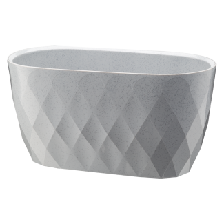 Oval cover KARO 29cm 29381 gray