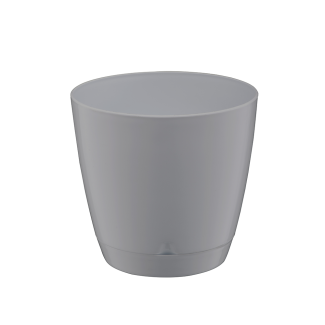 BEGONIA 1 flowerpot with saucer 12cm 26141 gray