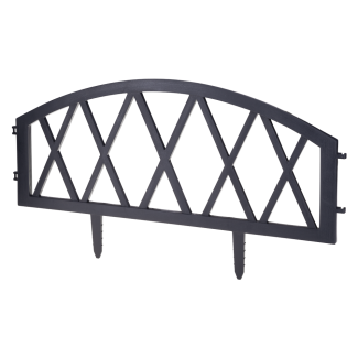 Set of 4 garden fences 33866 anthracite