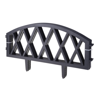 Set of 4 garden fences 33866 anthracite