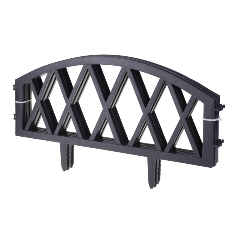Set of 4 garden fences 33866 anthracite