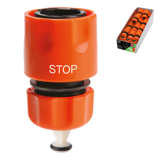 Quick connector with AQUA stop 1/2 inch 25184 (display 30 pieces)