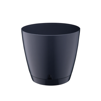 BEGONIA 3 flowerpot with saucer 18cm 26226 anthracite