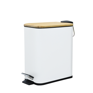 Rectangular bathroom waste bin VERTO 5l 25755 white