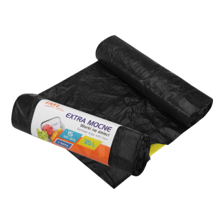 EXTRA STRONG garbage bags with tape 35L, 15 pcs. 00726