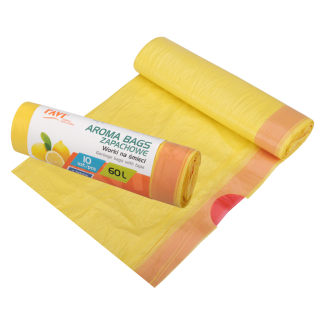 Aroma Bags with tape, lemon, 60L, 10 pcs. 00764